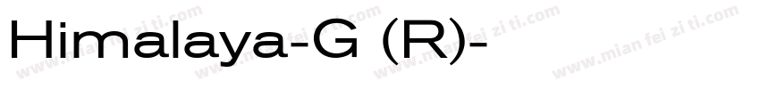 Himalaya-G (R)字体转换